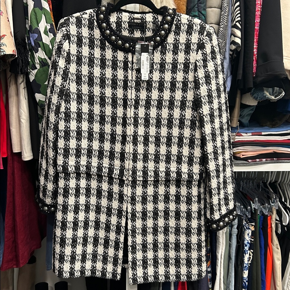Alice + Olivia Deon Two - Fer Box Jacket